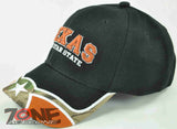 NEW! TX TEXAS LONE STAR STATE TX CAP HAT BLACK