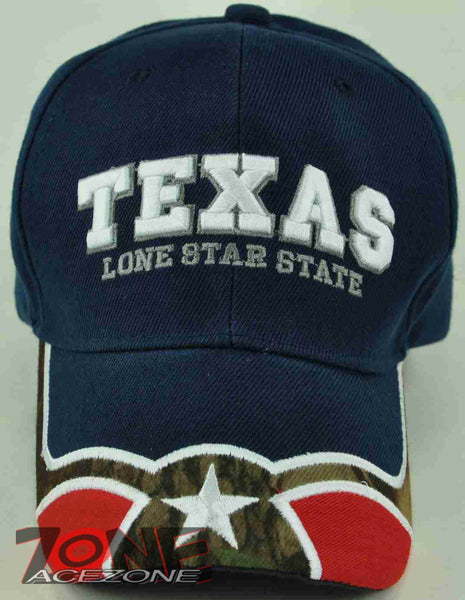 NEW! TX TEXAS LONE STAR STATE TX CAP HAT NAVY