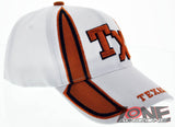 NEW! TEXAS LONE STAR TX TWO TONE SIDE CAP HAT WHITE