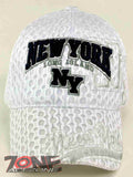 NEW! MESH NY NEW YORK LONG ISLAND CAP HAT WHITE