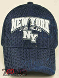 NEW! MESH NY NEW YORK LONG ISLAND CAP HAT NAVY