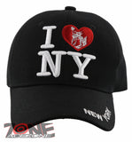 NEW! I LOVE NEW YORK THE EMPIRE CITY NYC CAP HAT BLACK