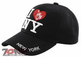 NEW! I LOVE NEW YORK THE EMPIRE CITY NYC CAP HAT BLACK