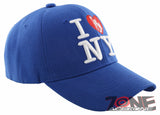 NEW! I LOVE NEW YORK THE EMPIRE CITY NYC CAP HAT ROYAL BLUE