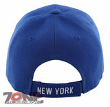NEW! I LOVE NEW YORK THE EMPIRE CITY NYC CAP HAT ROYAL BLUE