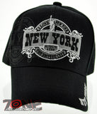 NEW! NEW YORK THE EMPIRE CITY SINCE 1788 NYC CAP HAT BLACK