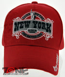 NEW! NEW YORK THE EMPIRE CITY SINCE 1788 NYC CAP HAT RED