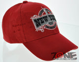 NEW! NEW YORK THE EMPIRE CITY SINCE 1788 NYC CAP HAT RED