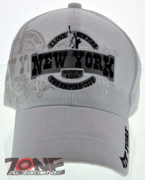 NEW! NEW YORK THE EMPIRE CITY SINCE 1788 NYC CAP HAT WHITE