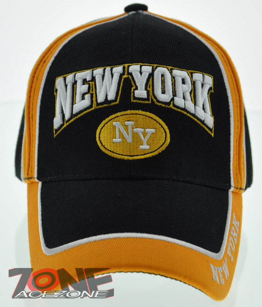 NEW! NEW YORK CITY TWO TONE NYC CAP HAT BLACK