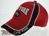 NEW! NEW YORK CITY TWO TONE NYC CAP HAT RED