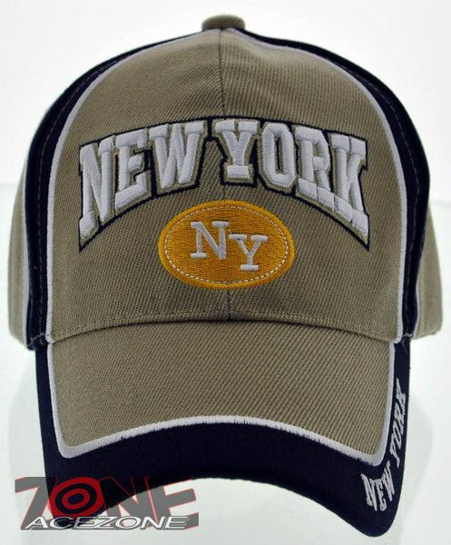 NEW! NEW YORK CITY TWO TONE NYC CAP HAT TAN