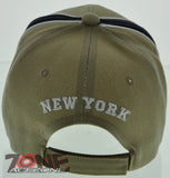 NEW! NEW YORK CITY TWO TONE NYC CAP HAT TAN