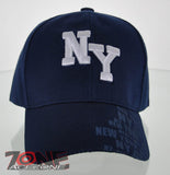 NEW! NEW YORK CITY EMPIRE CITY NYC SIDE PRINT CAP HAT NAVY