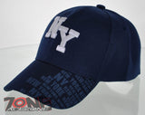 NEW! NEW YORK CITY EMPIRE CITY NYC SIDE PRINT CAP HAT NAVY