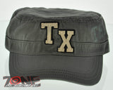 NEW TEXAS TX 100% COTTON VINTAGE CADET PATROL CAP HAT OLIVE