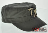 NEW TEXAS TX 100% COTTON VINTAGE CADET PATROL CAP HAT OLIVE