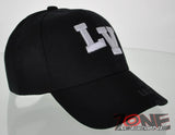 NEW LAS VEGAS LV SIDE PRINT CAP HAT BLACK