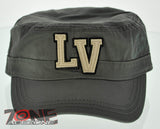 NEW LAS VEGAS LV 100% COTTON VINTAGE CADET PATROL CAP HAT OLIVE