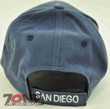 NEW! SD SAN DIEGO CALIFORNIA SD CAP HAT BLUE