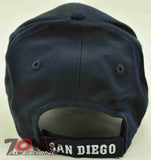 NEW! SD SAN DIEGO CALIFORNIA SD CAP HAT NAVY