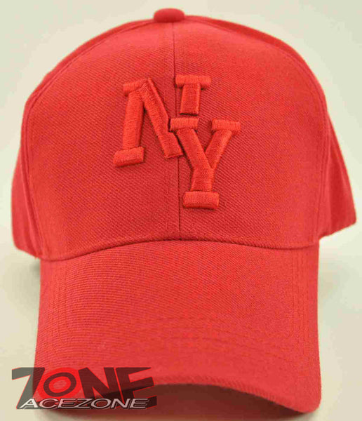 NEW! NY NEW YORK CITY NY CAP HAT RED