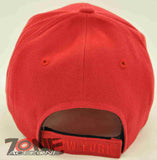 NEW! NY NEW YORK CITY NY CAP HAT RED