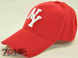 NEW! NY NEW YORK CITY NY CAP HAT LW RED