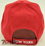 NEW! NY NEW YORK CITY NY CAP HAT LW RED