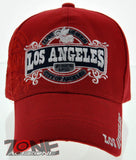 NEW! CITY OF LOS ANGELES SINCE 1850 LA CAP HAT RED