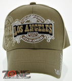 NEW! CITY OF LOS ANGELES SINCE 1850 LA CAP HAT TAN