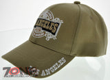 NEW! CITY OF LOS ANGELES SINCE 1850 LA CAP HAT TAN