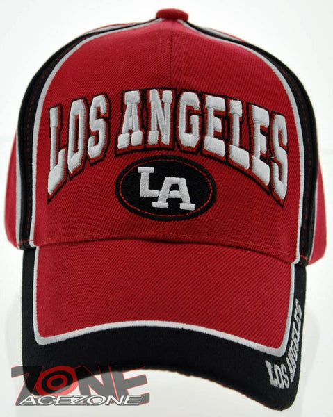 NEW! LA LOS ANGELES CITY LA TWO TONE CAP HAT RED