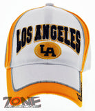 NEW! LA LOS ANGELES CITY LA TWO TONE CAP HAT WHITE