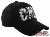 NEW! CALIFORNIA CALI BEAR BALL CAP HAT BLACK