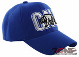 NEW! CALIFORNIA CALI BEAR BALL CAP HAT ROYAL BLUE
