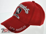NEW! LA LOS ANGELES CITY LA CALIFORNIA SD CAP HAT RED