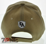 NEW! LA LOS ANGELES CITY LA CALIFORNIA SD CAP HAT TAN