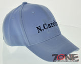 NEW NORTH CAROLINA NC STATE BALL CAP HAT SKY BLUE