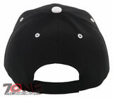 NEW! NATIVE PRIDE INDIAN AMERICAN BIG FEATHERS CAP HAT BLACK