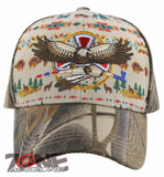 NEW! NATIVE PRIDE INDIAN AMERICAN EAGLE DESIGN CAP HAT CAMO