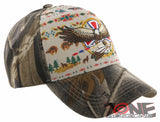 NEW! NATIVE PRIDE INDIAN AMERICAN EAGLE DESIGN CAP HAT CAMO