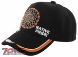 NATIVE PRIDE DREAM CATCHER FEATHER CAP HAT BLACK
