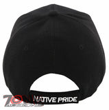 NATIVE PRIDE DREAM CATCHER FEATHER CAP HAT BLACK