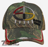 NATIVE PRIDE MEDICINE WHEEL HOOP FEATHER CAP HAT CAMO