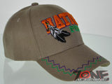 NEW! NATIVE PRIDE FEATHERS CAP HAT TAN