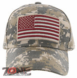 NEW! EAGLE FLAG BIG HEAD USA BALL CAP HAT ACU CAMO