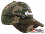 NEW! 45MM PISTOL GUN SIDE BASEBALL CAP HAT GREEN CAMO