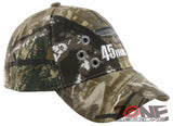 NEW! 45MM PISTOL GUN SIDE BASEBALL CAP HAT FOREST CAMO