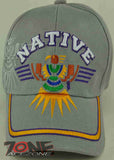 NEW! NATIVE THUNDER BIRD CAP HAT GRAY